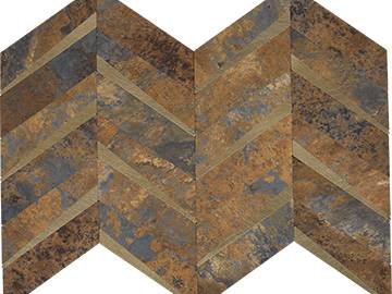 MINA — Chevrons marrons