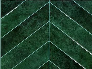 CARO — Chevrons vert foncé